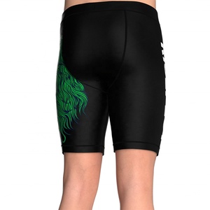 Shorts de sport pour hommes en spandex à sublimation personnalisée, longs, avec compression, shorts de compression pour hommes Bjj - Product Image 6