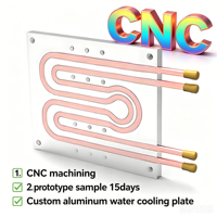 Plaque de refroidissement liquide en aluminium usinée CNC pour dissipateur thermique IGBT, solution de refroidissement par eau personnalisée pour l'électronique de puissance