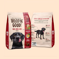 Sacs d'emballage personnalisables imprimés pour aliments pour animaux de compagnie, capacité de 5 à 25 kg, pochettes verticales à fond plat pour nourriture pour chiens et chats