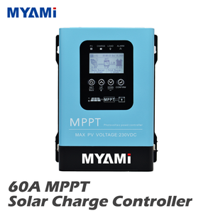 Contrôleur de charge solaire <span class=keywords><strong>MPPT</strong></span> MYAMi <span class=keywords><strong>60</strong></span> <span class=keywords><strong>amp</strong></span>ères, régulateur 30A/60A, 12V/24V/36V/48V/60V/72V/84V/96V pour batterie au plomb/lithium/LiFePo4 - Product Image 1