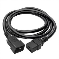 Câble d'alimentation robuste IEC C19 Femelle vers C20 Mâle, rallonge pour rack de serveur, PDU, UPS, équipement de centre de données et réseau