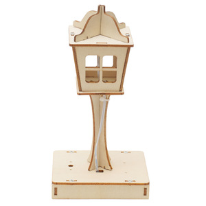 Kit de lampe de bureau à commande vocale DIY en bois, jouet scientifique STEM pour enfants, expérience de physique, apprentissage artisanal, idée cadeau éducatif - Product Image 5