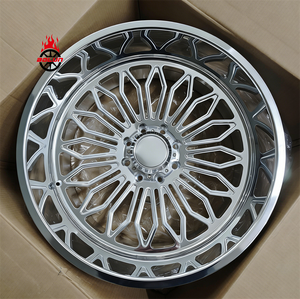 Rines Personalizados Cromados de 20" 22" 24" 26" 28" 30" para Camionetas, con Tapas Giratorias, para Chevy, Dodge, Ford, GMC - Product Image 1