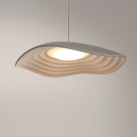 Nouvelle Suspension Ronde Moderne Nordique Blanche de Designer pour Restaurant, Construction en Résine et Verre, Éclairage LED