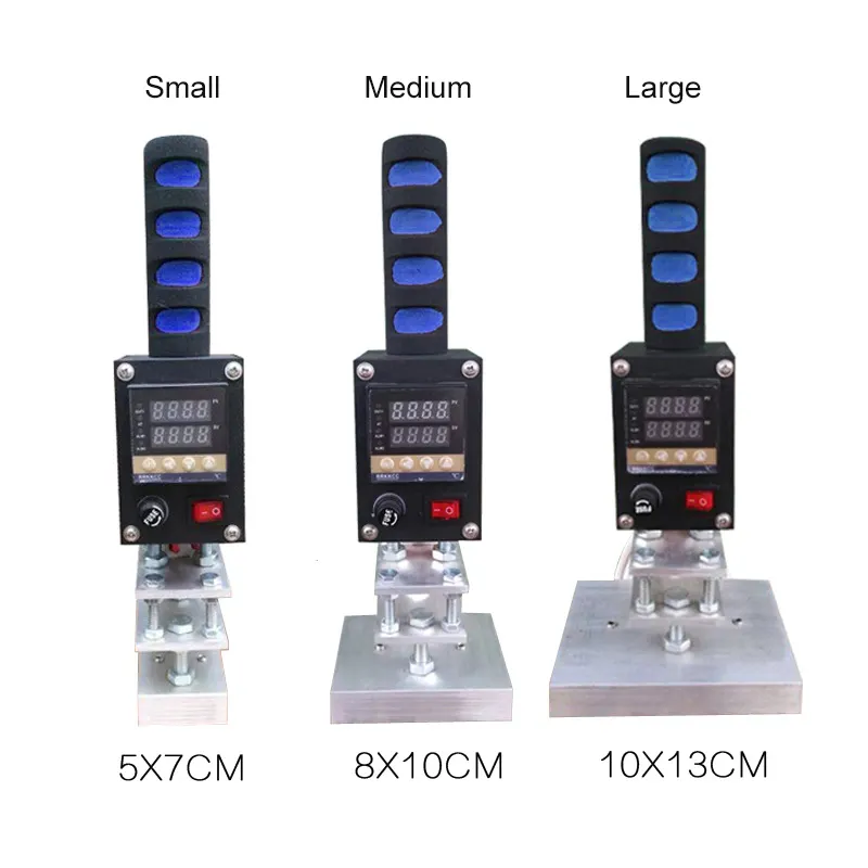 Ручная машина для тиснения под дерево и кожу с регулируемой температурой для тиснения логотипа
