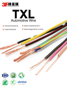 سلك نحاسي معزول بـ XLPE للسيارات SAE J1128 8 10awg 12 14 16 AWG 18 20 <span class=keywords><strong>22</strong></span> 24awg TXL - Product Image 2
