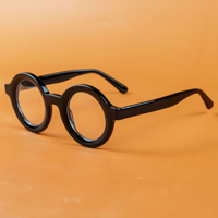 LMA 23103 Retro Eyewear Trendy Thick Oversize Acetate Lunettes de vue Logo personnalisé Unisex Handmade Exclusive Optical Frame 2025