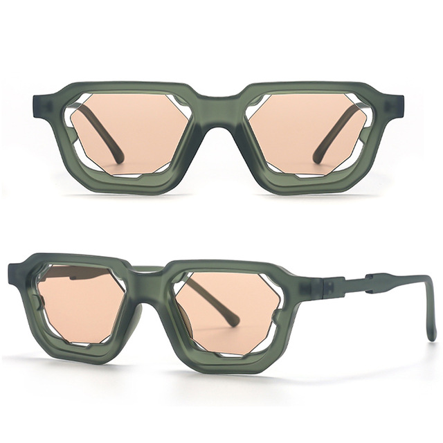 For Fashion Punk UV400 Light Weight Full Rim Square Sunglasses for Unisex Trend Luxury Customizable Wholesale