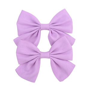 2 unids/set bebé niñas flor impresión bohemio estilo arco BB Clips para el pelo sombreros de los niños de algodón lindo horquillas accesorios para el cabello - Product Image 5