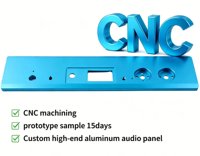 Modules d'affichage numérique grand format usinés CNC, panneau audio en aluminium anodisé sur mesure de haute qualité pour écran LED