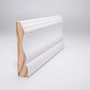 Bestsale Moundings Baseboard Door Joint Indoor Decorative Customer Recommendation Pre-primed Wood Moulding Board Bevel