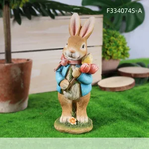 Fournisseur professionnel Design créatif en résine, décors de jardin, décoration d'ester, Statue de lapin