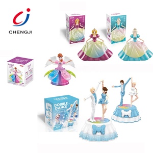 Vendita calda lovely rotary angel girl dancing lighting candy doll models - Product Image 6