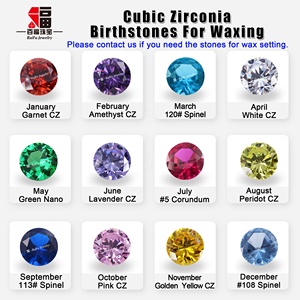 Baifu đồ trang sức Bán buôn giá CZ 12 màu sắc Zirconia birthstones - Product Image 3