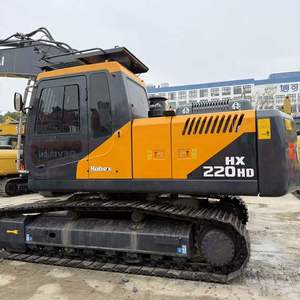 รถขุดไฮดรอลิกแบบตีนตะขาบ Hyundai 220-9s มือสอง น้ำหนัก 22 ตัน รุ่นปี 2024 มอเตอร์สมบูรณ์แบบ ใช้งานได้ 0-2000 ชั่วโมง บริการหลังการขาย 1 ปี - Product Image 1