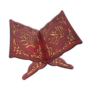 Eid Ramadan Islam Religion <b>Gift</b> Wooden Vintage Holy Stand Holder <b>Muslim</b> Prayer Book Display Rack - Product Image 2