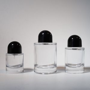 Transparent <b>Empty</b> Glass Perfume <b>Spray</b> <b>Bottle</b> with Cylindrical Cap Cosmetic Packaging Fine Mist 30ml/50ml/100ml - Product Image 4