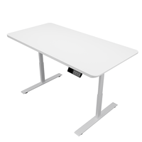 Bureau de travail électrique assis-debout pour le bien-être, cadre de bureau commercial, prix de gros, bureau informatique réglable en hauteur