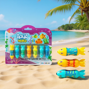Giocattoli da bagno sommergibili Aqua World Torpedo Fish, 5 pezzi, per bambini - Product Image 3