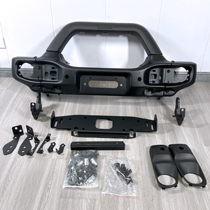 Hot Bán Ngắn Phía Trước <span class=keywords><strong>Bumper</strong></span> Bảo Vệ Phụ Kiện Thép Phía Trước <span class=keywords><strong>Bumper</strong></span> Với Hình Chữ U Ống Cho Jeep Wrangler Jk Jt 07-18 - Product Image 3