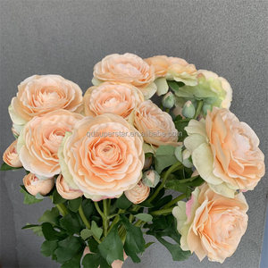 Flor de loto de champán Artificial de alta calidad al por mayor de, Loto Artificial de tacto Real para decoraciones de boda - Product Image 2