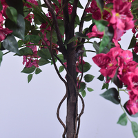 Pohon Bunga Bougainvillea Buatan Haihong Produk Baru 4 kaki 6 kaki Pot Buatan Bougainvillea Palsu untuk Dekorasi Rumah Hotel