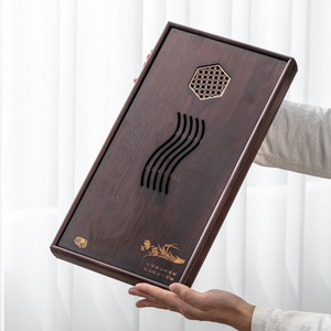 Bamboo <b>Tea</b> <b>Tray</b> With Drain And Water Storage Japanese Style <b>Tea</b> Table Elegant Design For <b>Tea</b> Serving - Product Image 1