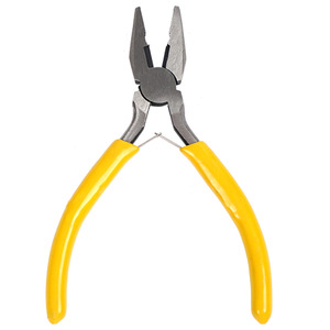 Yellow Handled Wire Cutters 4.5 Inch Mini Pliers For Small Screws Bladed Cutting Tool Chrome Vanadium Steel - Product Image 3