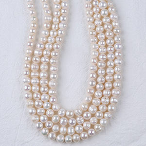 Zhuji 8-9mm Punch <b>Pearl</b> String Natural Aquaculture <b>Freshwater</b> Scattered <b>Pearls</b> for DIY Necklace <b>Bracelet</b> Colorful Wholesale - Product Image 3