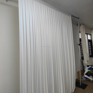 Bán chạy nhất 190G chất lượng cao gấp đôi nếp gấp Spandex rèm cửa, tuyệt vời draping và độ đàn hồi, cho trang trí tiệc cưới - Product Image 4