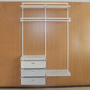 Estantería <span class=keywords><strong>colgante</strong></span> de pared para <span class=keywords><strong>armario</strong></span>, sistema de <span class=keywords><strong>armario</strong></span> abierto de alambre de malla metálica - Product Image 3