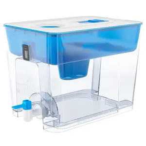 Waterfilterdispenser Voor Kraan En Drinkwater 36-Cup Capaciteit Bpa Vrij Verwijdert Fluoride Chloor Lood Voor Altijd Chemicaliën