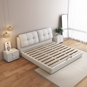 Mobili per Camera da Letto dal Design Italiano Moderno, Letto Economico in Legno di Pino, Materasso Singolo o Matrimoniale, Letto King Size Morbido, Ecologico e Durevole per Bambini - Product Image 4