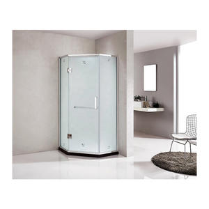 <span class=keywords><strong>Cabine</strong></span> de douche <span class=keywords><strong>en</strong></span> verre trempé sans cadre, étanche, <span class=keywords><strong>en</strong></span> acier inoxydable, avec accessoires, pour salle de bain, avec protection contre l'espionnage, coin, entrée facile - Product Image 1