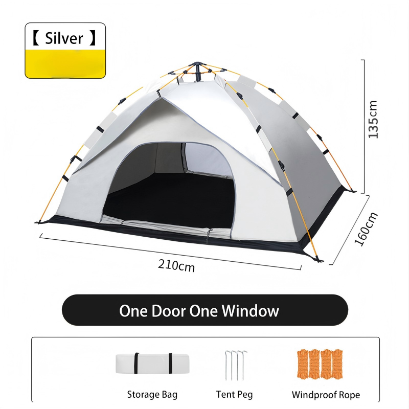 Silver one Door one Window