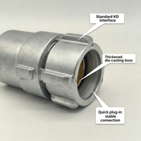 Raccord de tuyau d'incendie fileté en aluminium durable 1,5 2,5 pouces NH NST avec connecteur à bascule pour la lutte contre l'incendie industrielle et l'irrigation