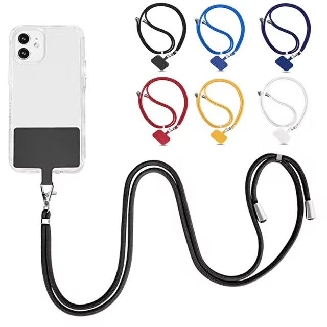 Universal Crossbody Phone Lanyards With Patch Adjustable Mobile Phone Strap Lanyard Neck Rope for Cell Phone Hanging Cord Strap