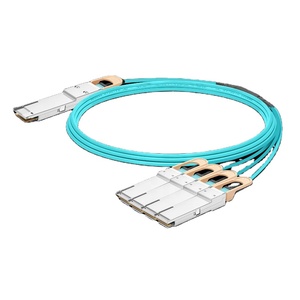 1m (3ft) 400G QSFP-DD à 2x200G QSFP56 Active Direct Attach Copper Breakout Cable - Product Image 2