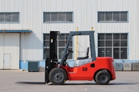 Chariot élévateur à fourche diesel MightyCargo 3 tonnes neuf avec pneus pleins, chariot élévateur à fourche à combustion interne hydraulique