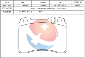 D561 SDCX M usine <span class=keywords><strong>automobile</strong></span> à faible bruit expédition rapide qualité supérieure à vendre plaquettes de frein à disque pour mercedes-benz - Product Image 2