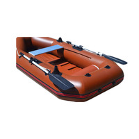 Bateau de pêche gonflable simple rouge foncé, vente en gros, usine OEM