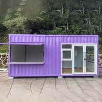 Maison conteneur préfabriquée moderne extensible, maison mobile modulaire compacte pour une vie de luxe et une utilisation comme boutique de vente au détail portable