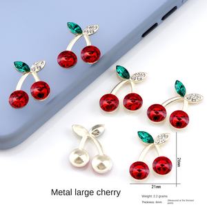 ضوء سبائك الذهب محفورة سحر الكرز براقة حجر الراين الكريستال الملحقات ديي مقاطع الشعر أغطية الرأس الحرفية الجديدة - Product Image 6