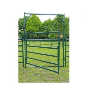 Cercado Modular para Ganado, Corral Portátil para Vacas/Caballos, Panel Redondo Galvanizado de Alta Resistencia para Ovejas con 5 o 6 Barras - Product Image 4