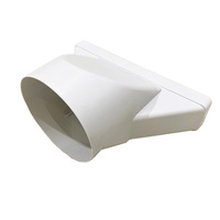 Système CVC, conduits de ventilation ronds blancs de qualité personnalisés, raccords de conduits plats en PVC, tuyau plat, conduit d'air rectangulaire en plastique