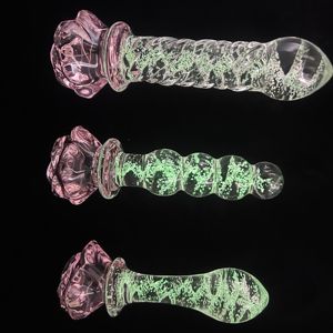 YFSJ Светящийся в темноте анальный стимулятор из высококачественного боросиликатного стекла, модель HJMG-ABC, безопасный для здоровья, светящийся в темноте - Product Image 2