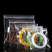 Sacs de rangement en PVC transparents miniatures pour bijoux, recyclables, refermables avec fermeture éclair, pour boucles d'oreilles, colliers, bracelets, cadeaux