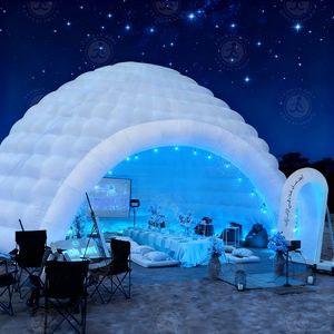 Tente gonflable portative d'igloo de <span class=keywords><strong>jardin</strong></span> de tente de dôme de disco de tissu d'Oxford avec la lumière LED <span class=keywords><strong>pour</strong></span> l'événement - Product Image 4