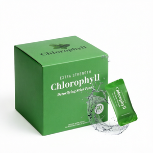 Chlorophyll Extra Strength, Paquetes de Polvo Desintoxicante Instantáneo, 30 Unidades, Suplemento Herbal Natural - Product Image 1