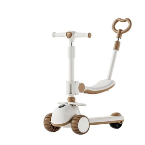 2025 Factory High Quality Foldable Three-Wheel Electronic Child Toy Scooter with Sun Canopy Outdoor Hot Sale Product - Product Image 1